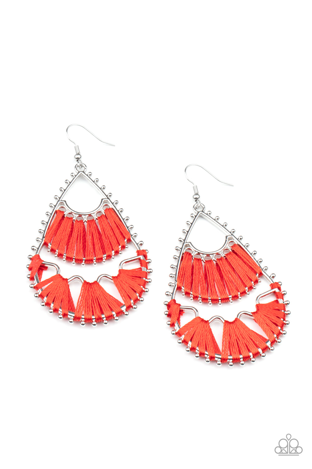 Paparazzi - Samba Scene - Red Earrings