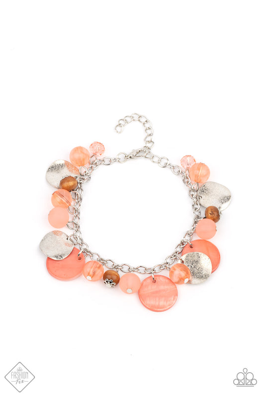 Paparazzi- Springtime Springs - Orange Bracelet