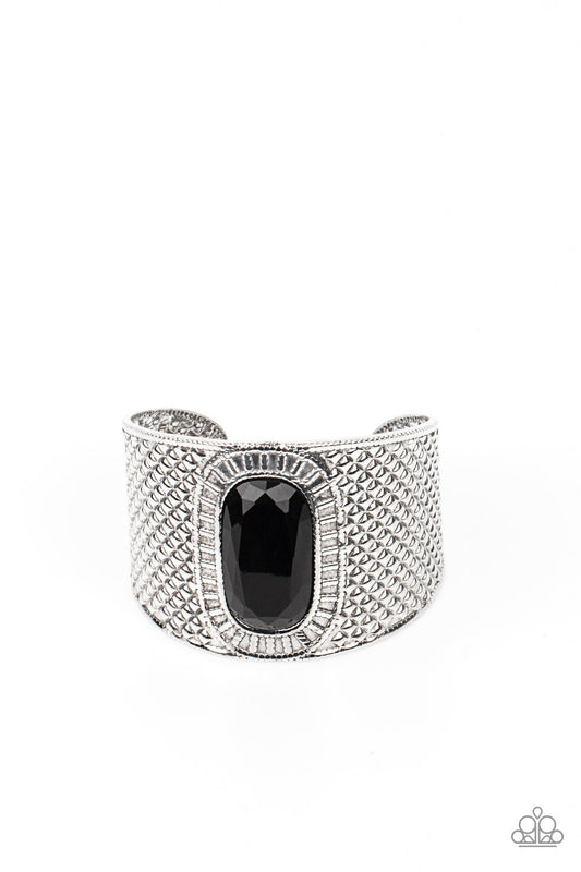 Paparazzi - Poshly Pharaoh - Black Bracelet