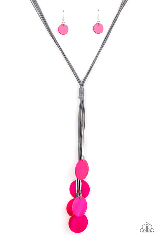 Paparazzi - Tidal Tassels - Pink Necklace