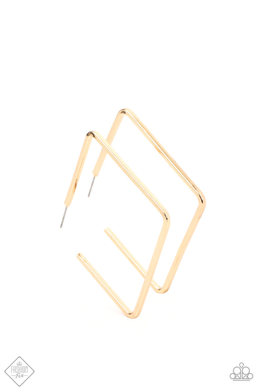 Paparazzi- Material Girl Magic - Gold Hoop Earrings