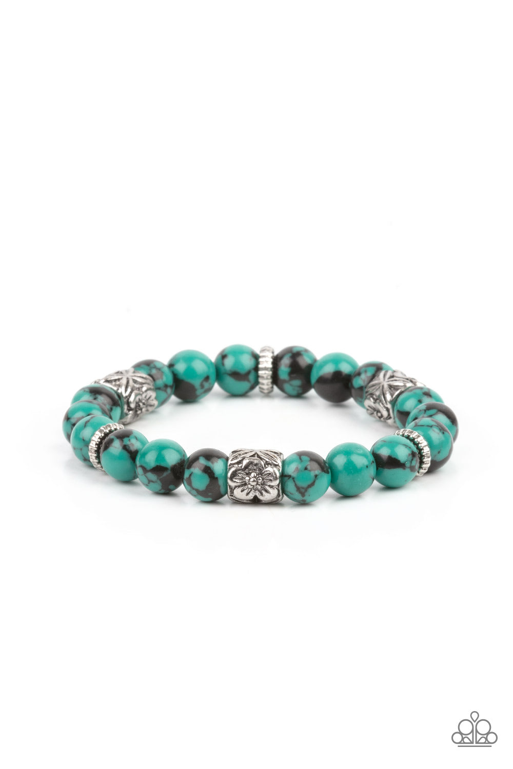 Paparazzi -Garden Zen - Green Bracelet