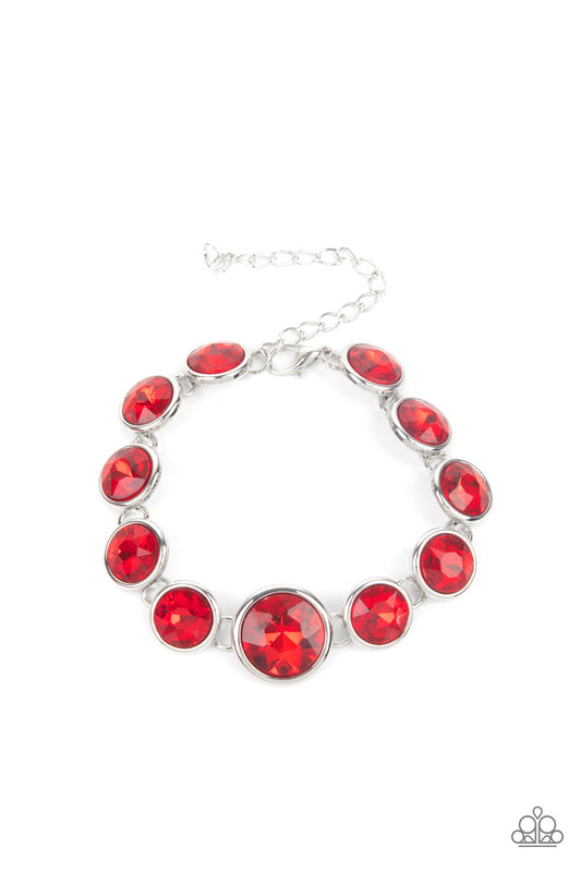 Paparazzi - Lustrous Luminosity - Red Bracelet