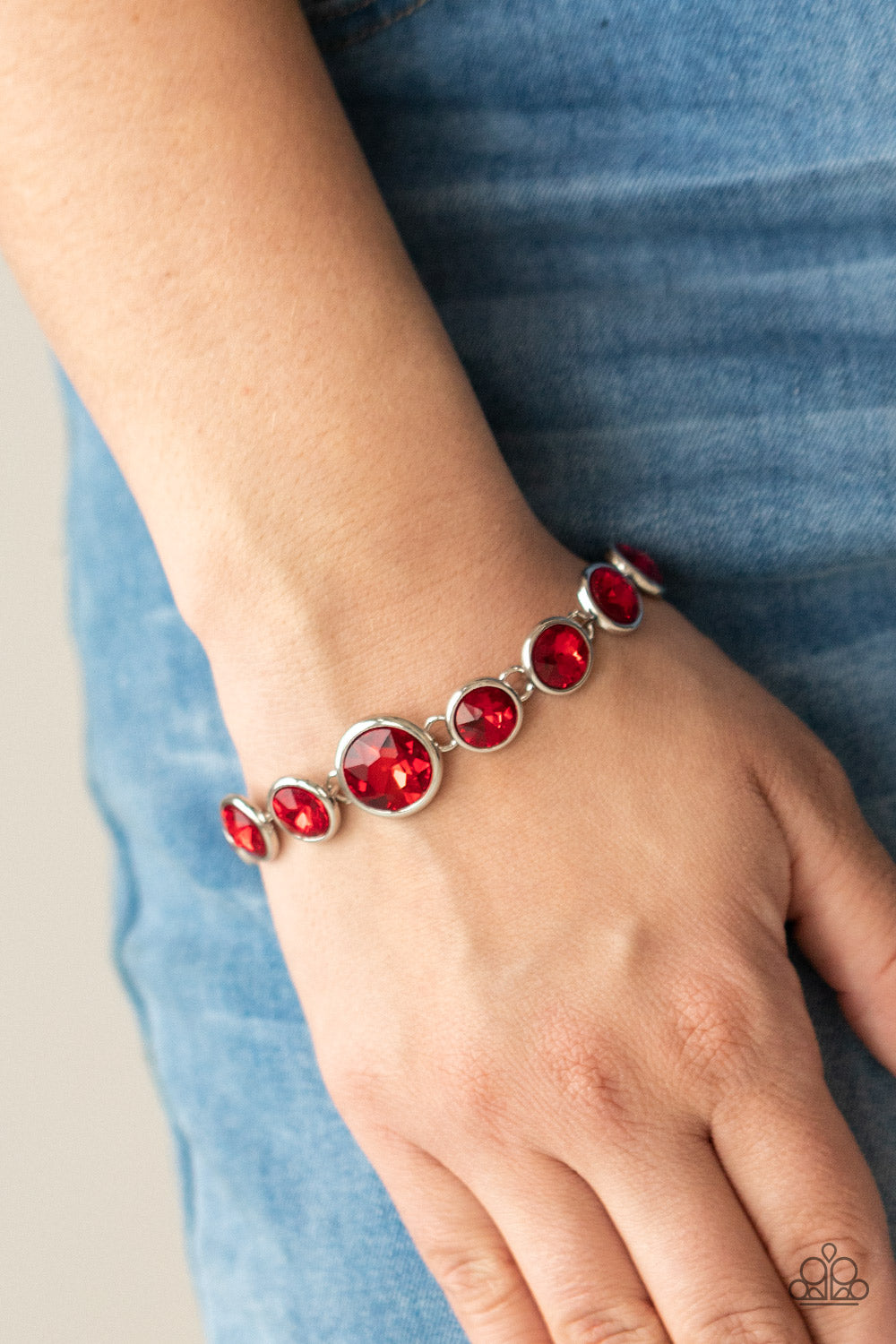 Paparazzi - Lustrous Luminosity - Red Bracelet