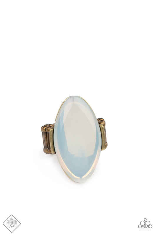 Paparazzi - Opal Odyssey Brass Ring