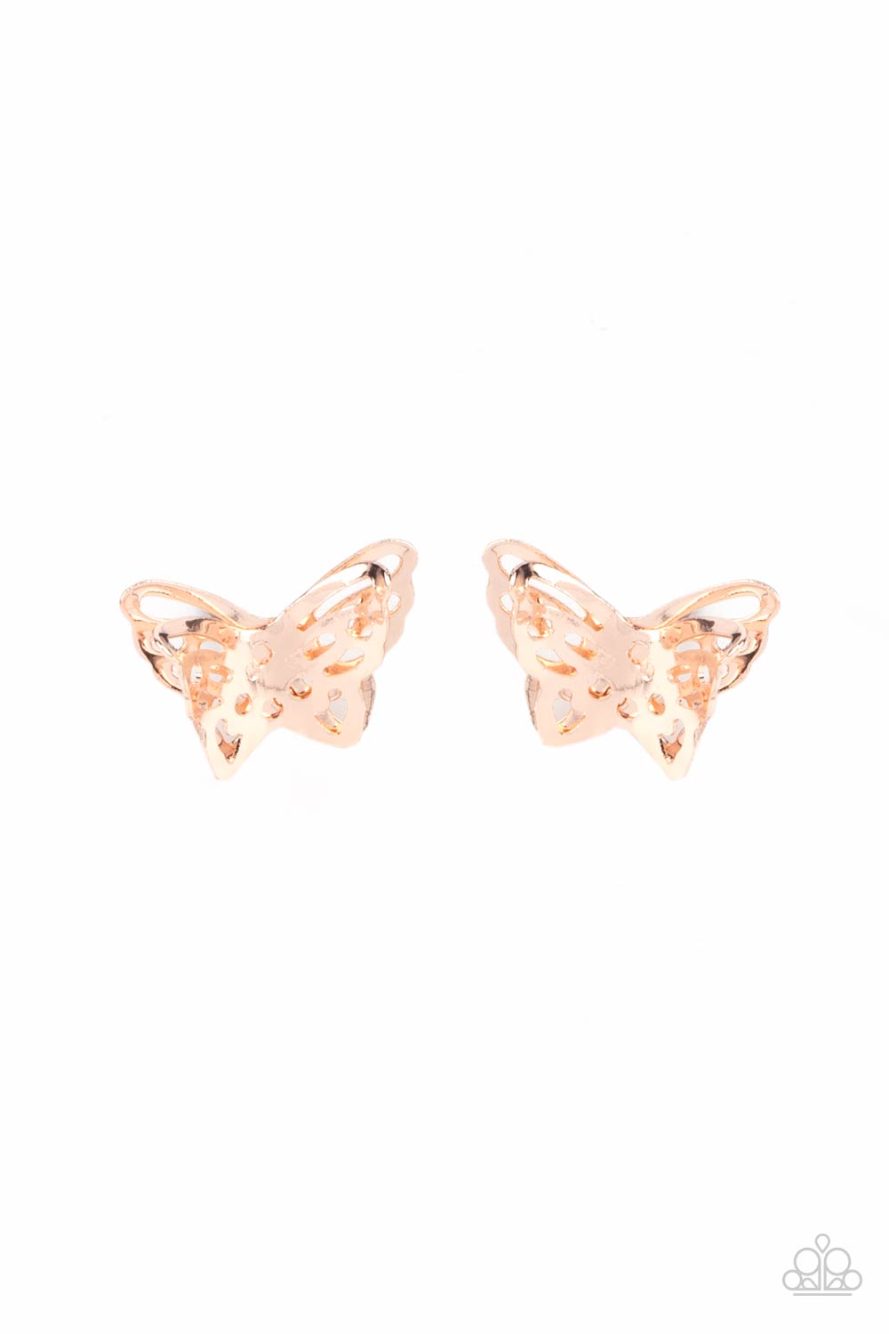 Paparazzi - Flutter Fantasy - Rose Gold Earrings