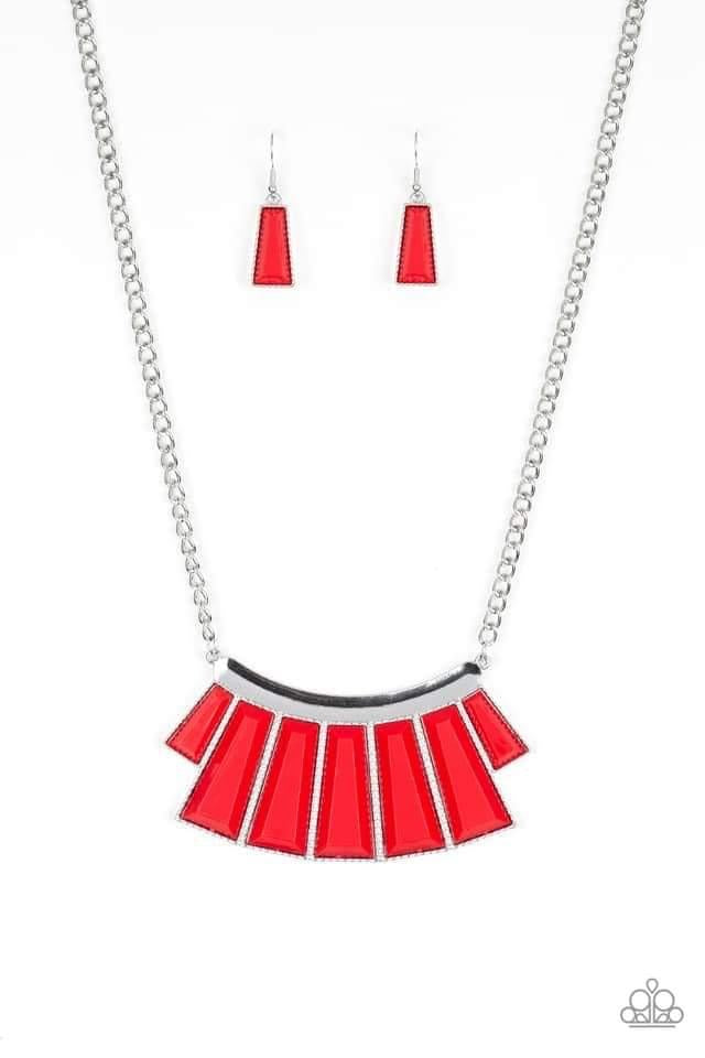 Paparazzi - Glamour Goddess - Red Necklace