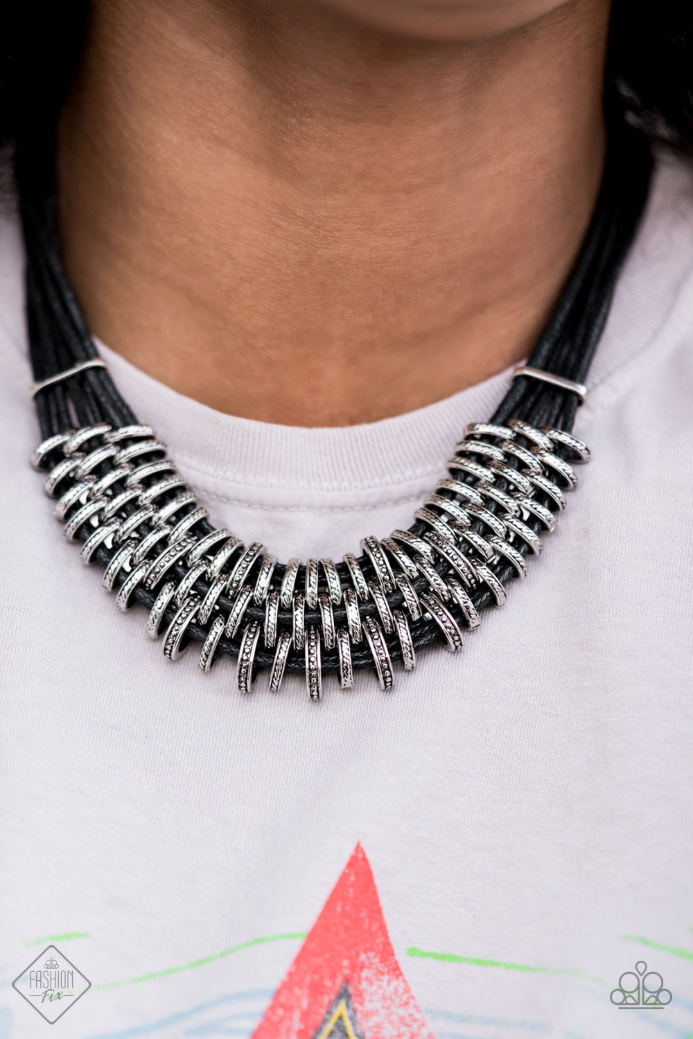 Paparazzi- Lock, Stock, and SPARKLE - Black Necklace