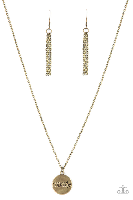 Paparazzi - The Cool Mom - Brass Necklace