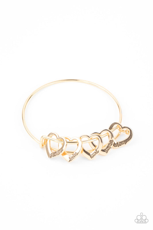 Paparazzi- A Charmed Society - Gold Bracelet