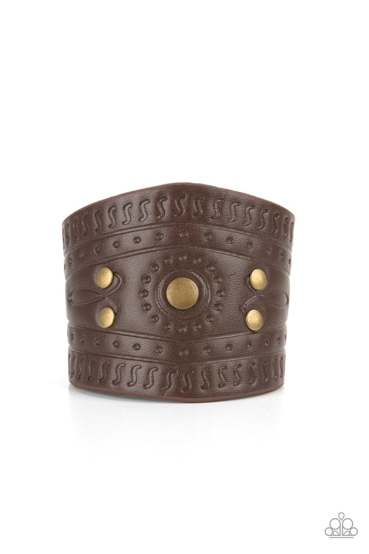 Paparazzi - Orange County - Brass Urban Bracelet