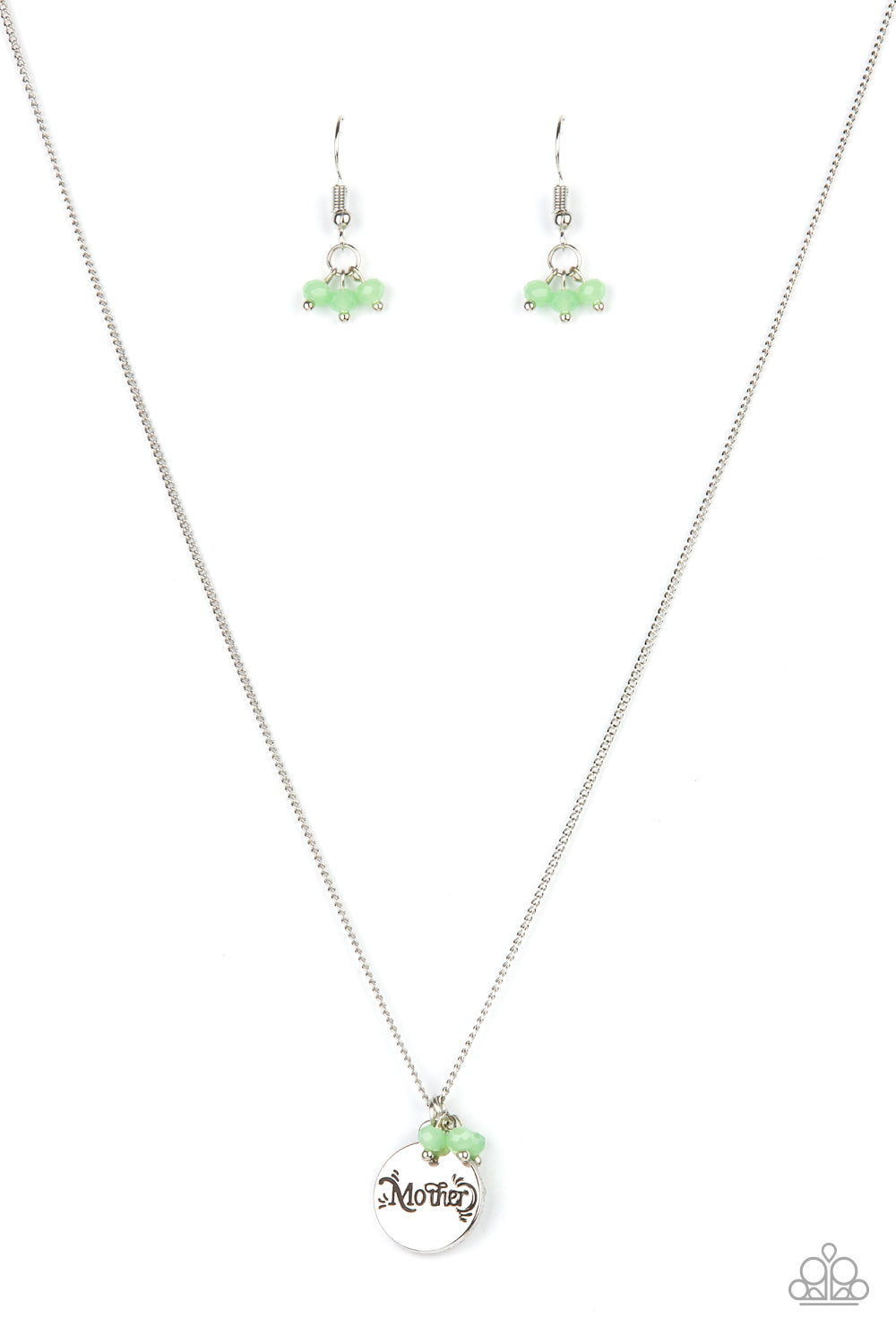 Paparazzi - Warm My Heart - Green Necklace