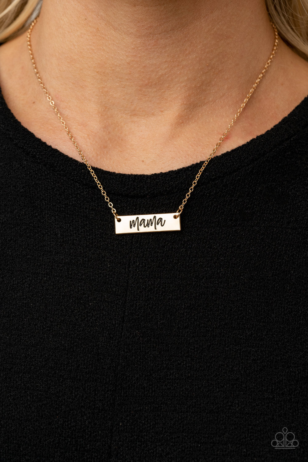 Paparazzi - Blessed Mama - Gold Necklace