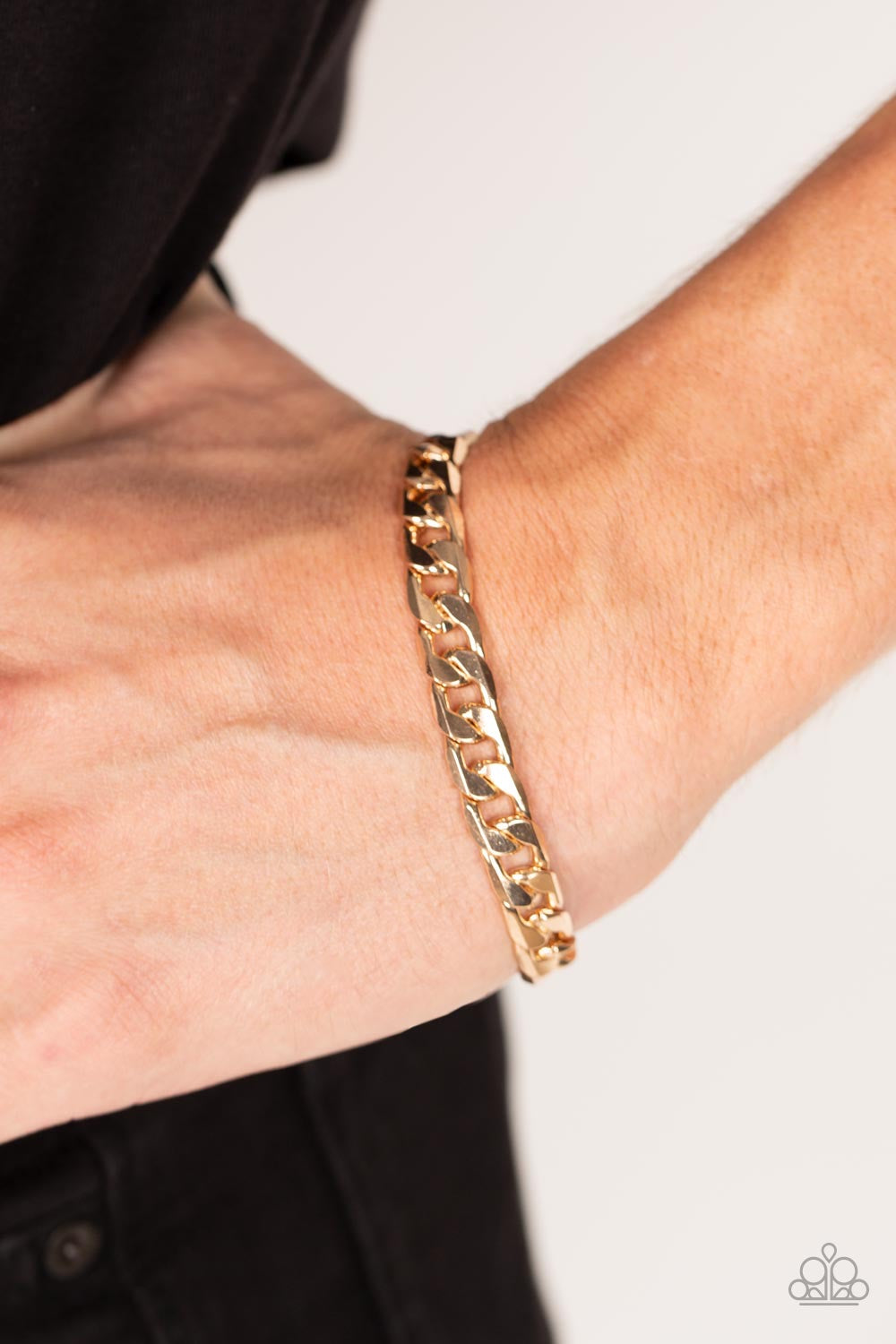 Paparazzi- Rockstar Road - Gold Urban Bracelet