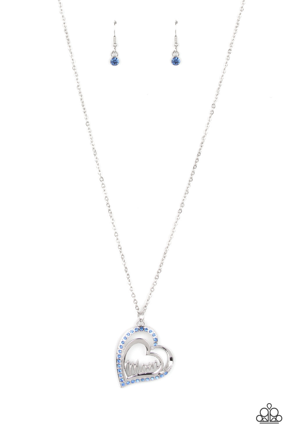 Paparazzi - A Mothers Heart - Blue Necklace