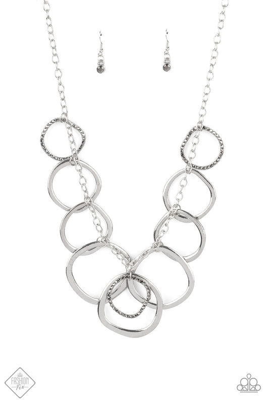 Paparazzi - Dizzy With Desire - Silver Necklace