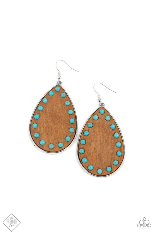 Paparazzi - Rustic Refuge - Blue Earrings