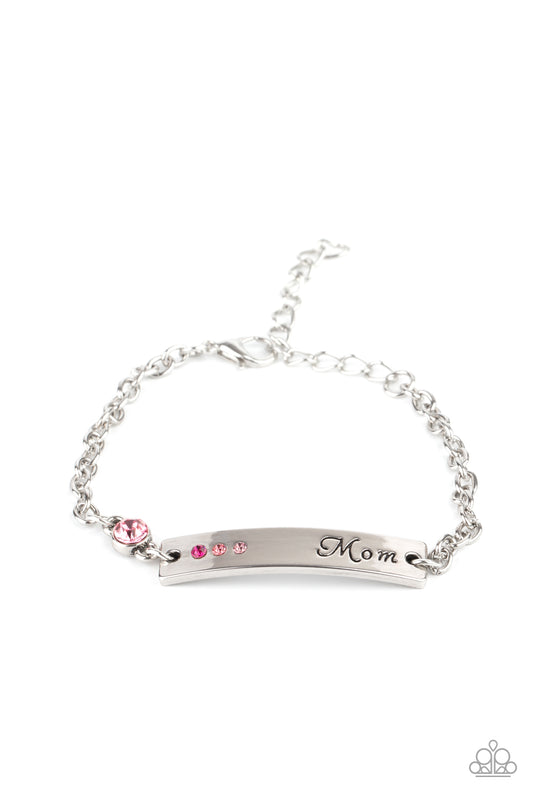 Paparazzi - Mom Always Knows - Pink Bracelet