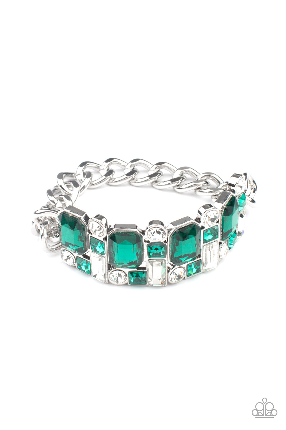 Paparazzi - Urban Crest - Green Bracelet