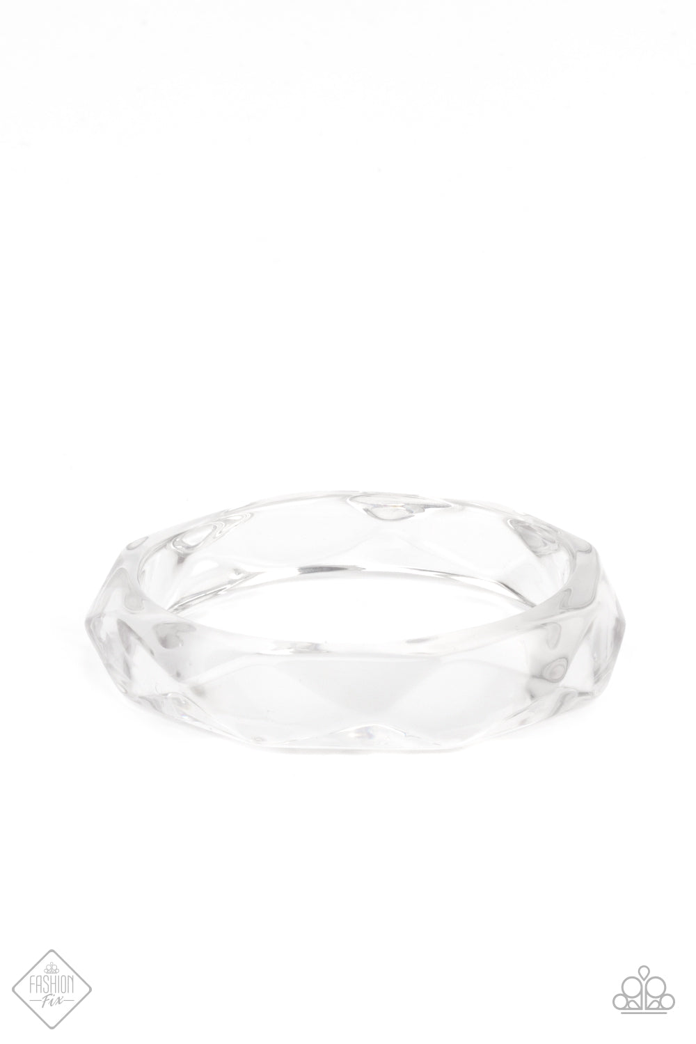 Paparazzi - Clear-Cut Couture - White Bracelet