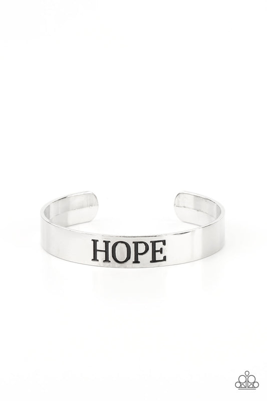 Paparazzi- Hope Makes The World Go Round - Silver Bracelet