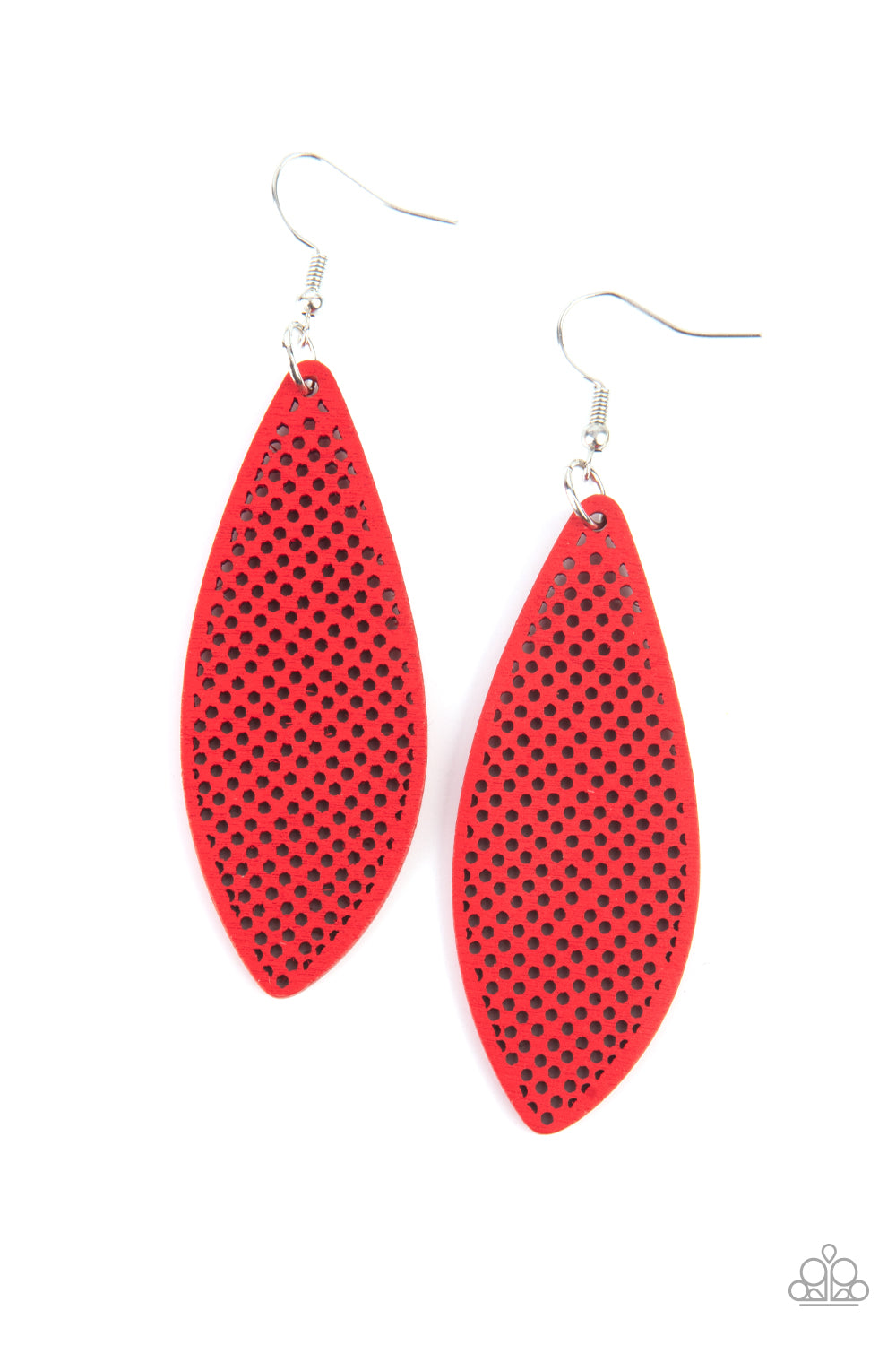 Paparazzi - Surf Scene - Red Earrings