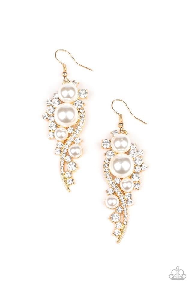 Paparazzi - High-End Elegance Gold Earrings