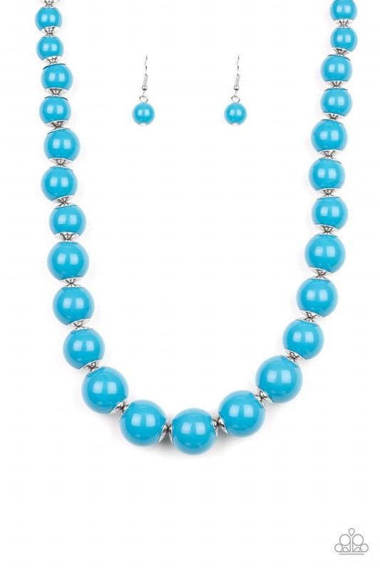 Paparazzi- Everyday Eye Candy Necklace and Candy Shop Sweetheart Bracelet- Blue.