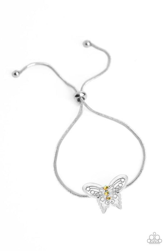 Paparazzi Wings of Wonder - Yellow Bracelet