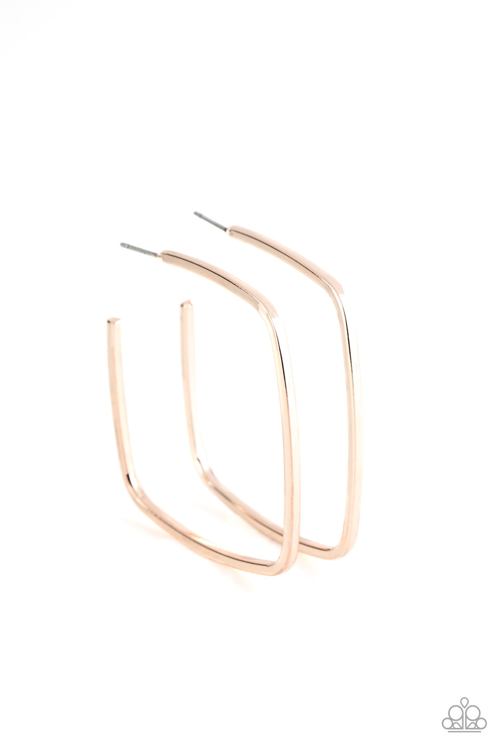 Paparazzi - Brazen Beauty - Rose Gold Earrings