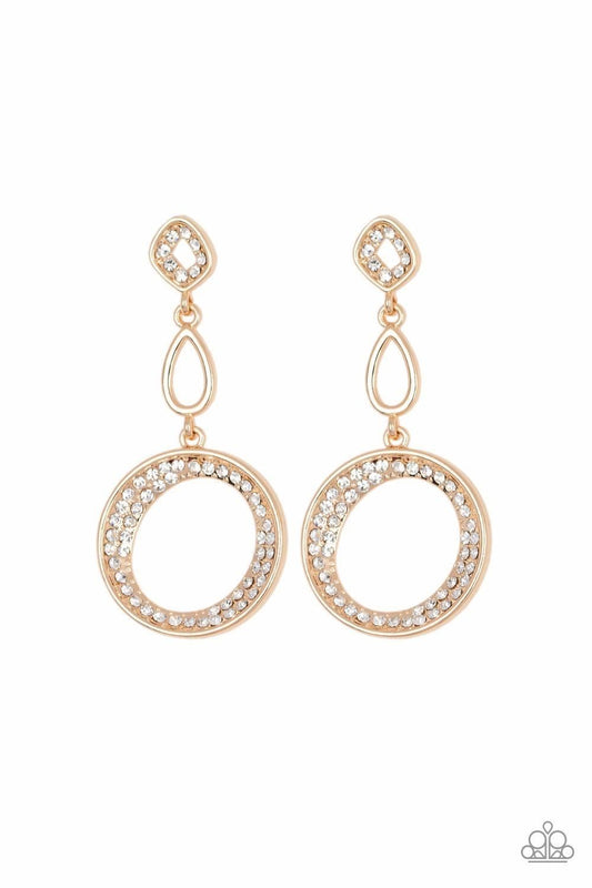 Paparazzi- On The Glamour Scene- Gold Earrings