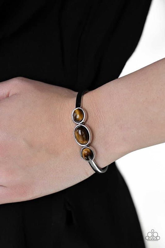 Paparazzi - ROAM Rules - Brown Bracelet