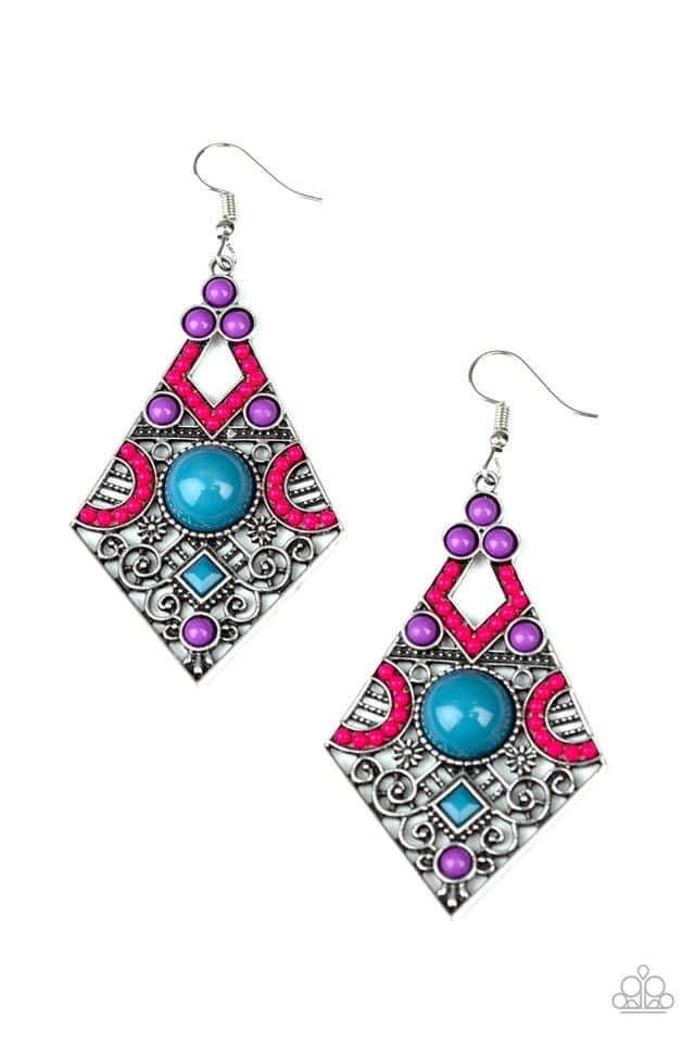 Paparazzi- Malibu Meadows - Multi Earrings