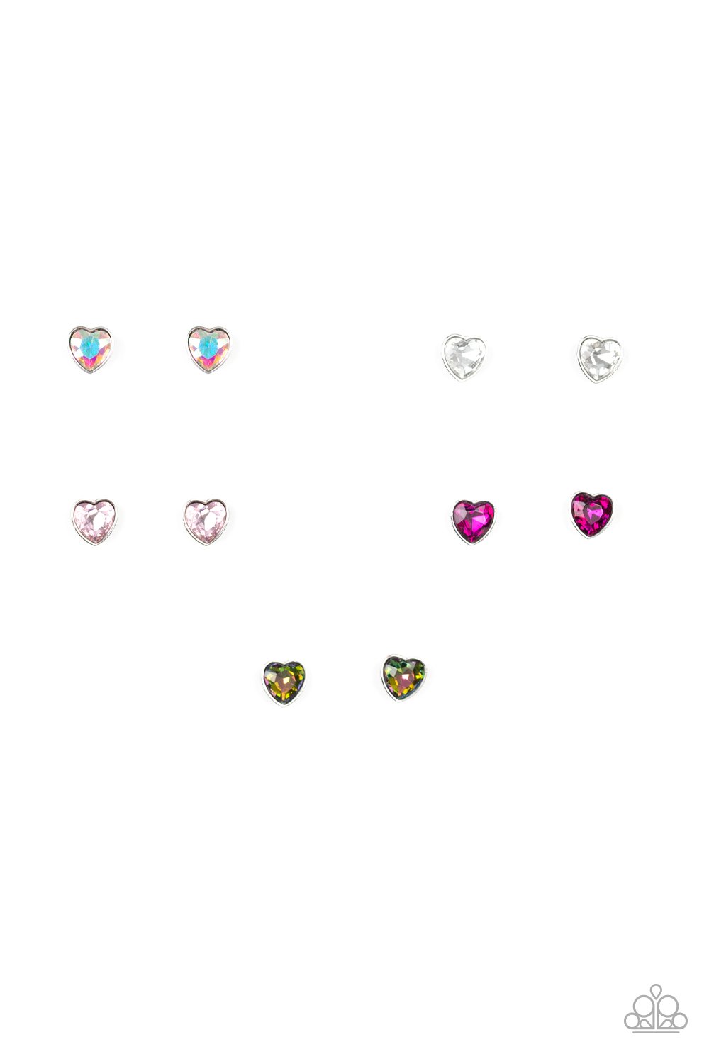 Paparazzi - Starlet Shimmer Heart Earrings