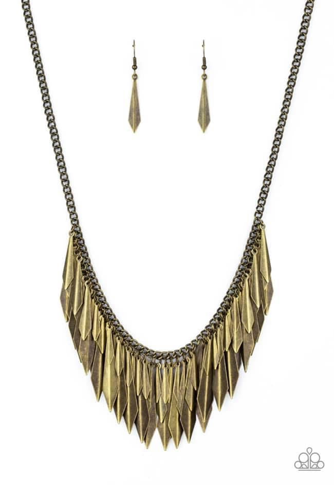 Paparazzi - The Thrill-Seeker - Brass Necklace