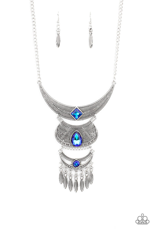 Paparazzi - Lunar Enchantment - Blue Necklace