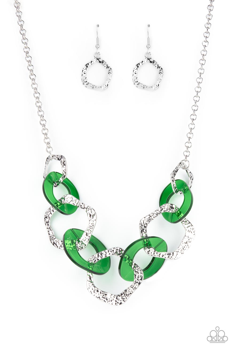 Paparazzi - Urban Circus - Green Necklace