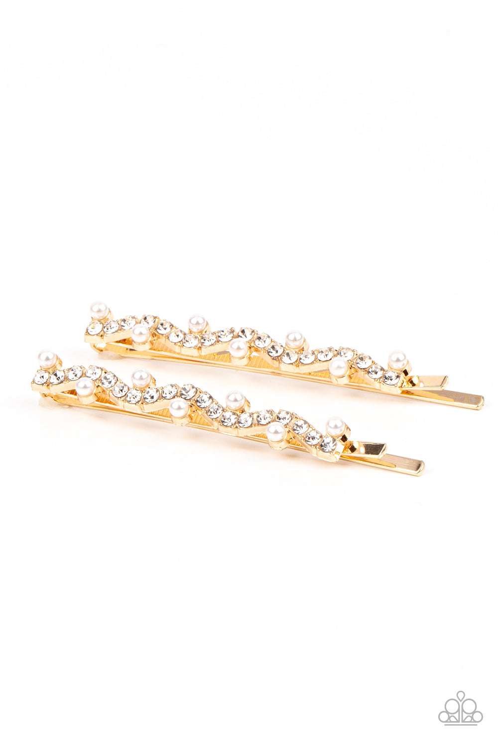 Paparazzi - Ballroom Banquet - Gold Hair Clip