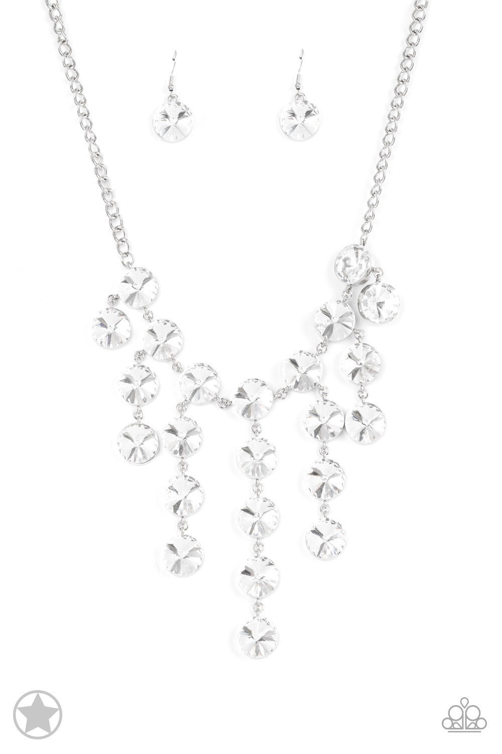 Paparazzi - Spotlight Stunner White Necklace