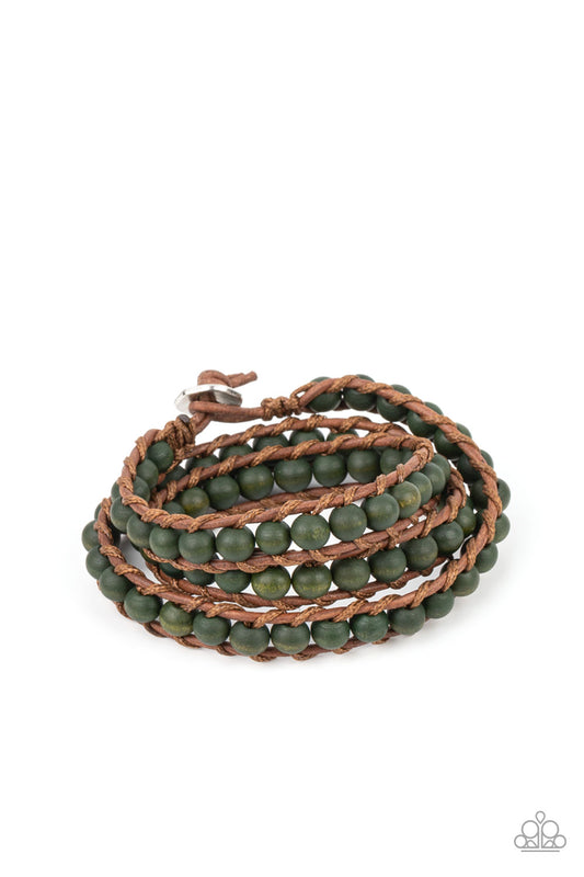 Paparazzi- Pine Paradise - Green Bracelet