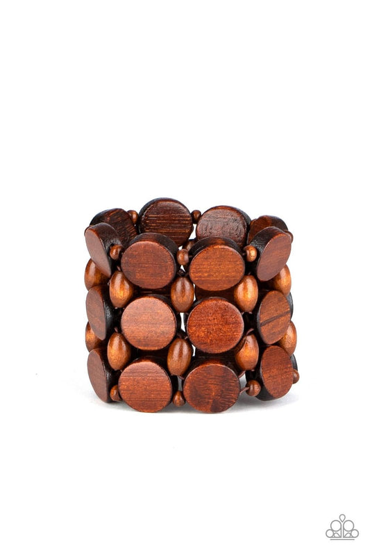 Paparazzi - Cruising Coronado Brown Bracelet