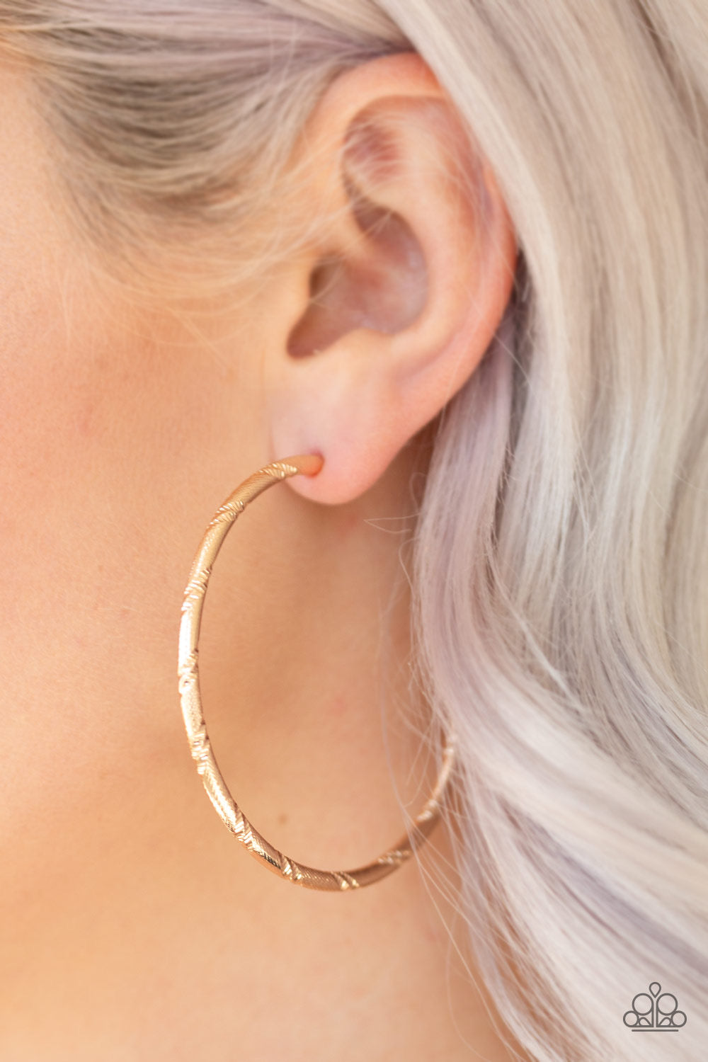 Paparazzi - A Double Take - Gold Earrings