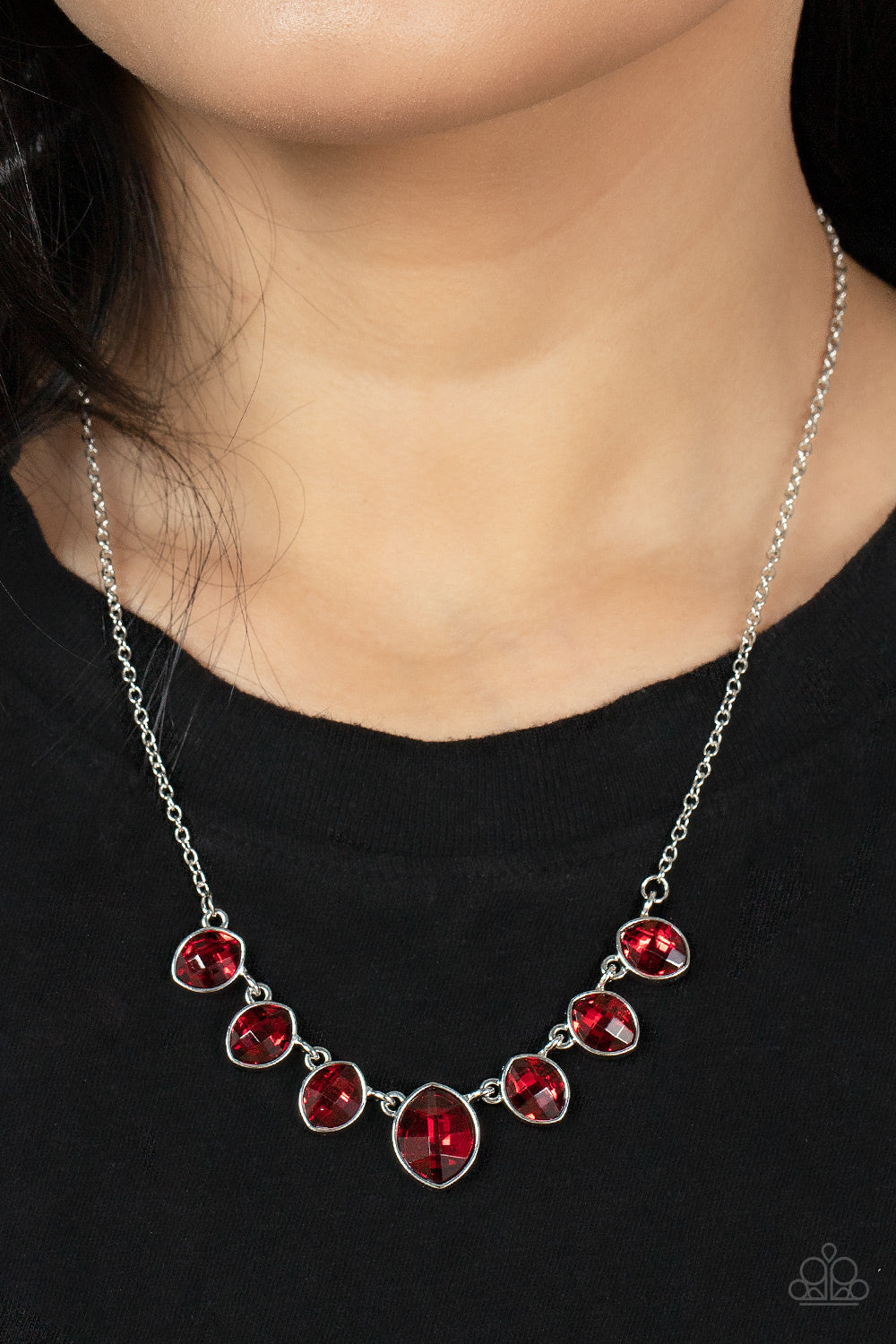 Paparazzi - Material Girl Glamour - Red Necklace