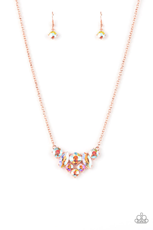 Paparazzi - Lavishly Loaded - Copper Necklace