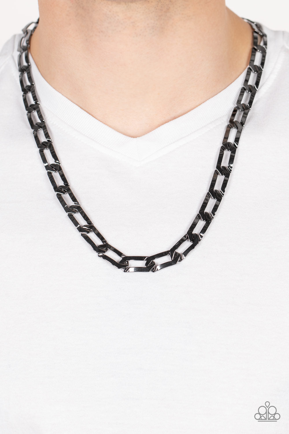 Paparazzi- Full-Court Press - Black Necklace