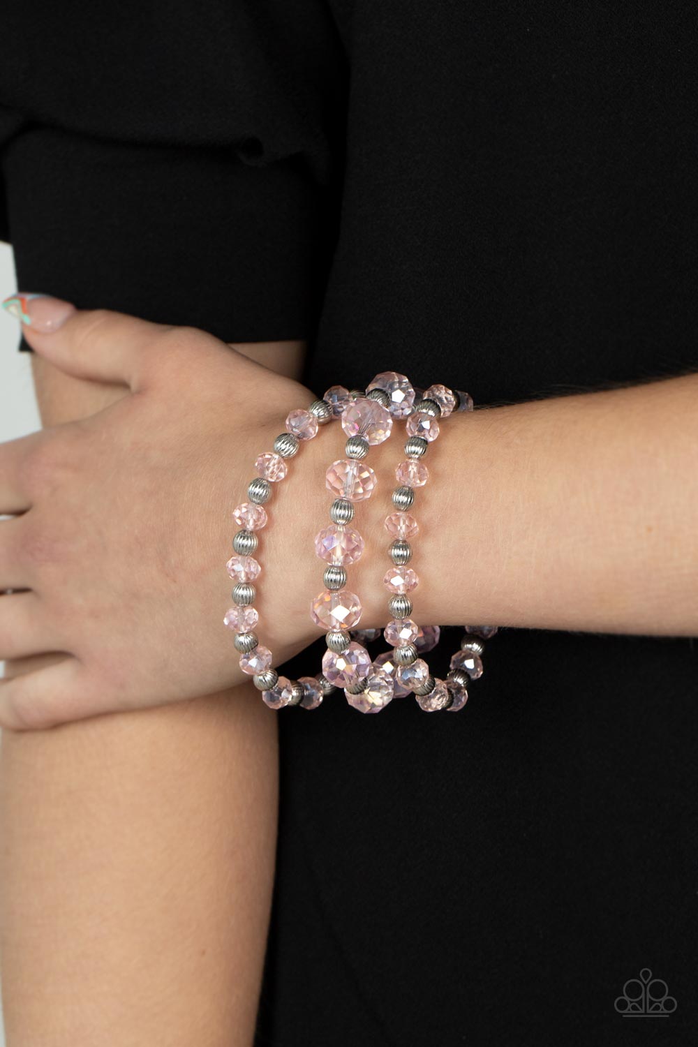 Paparazzi - Eiffel Tower Tryst - Pink Bracelet