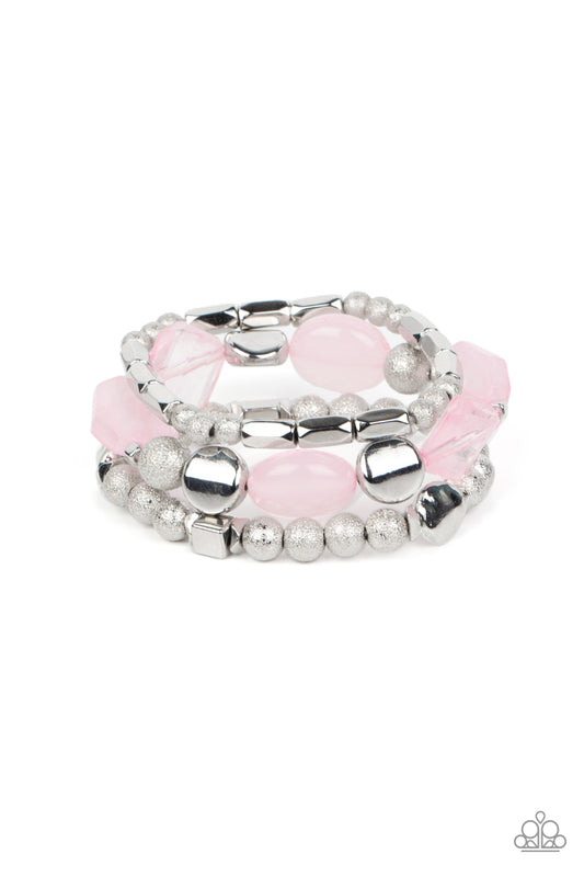 Paparazzi - Marina Magic - Pink Bracelet