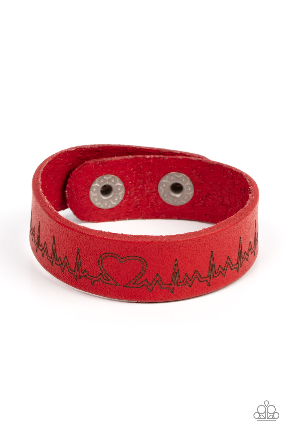 Paparazzi - Haute Heartbeat - Red Bracelet