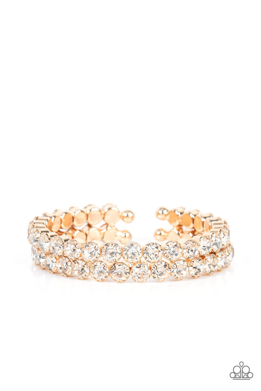 Paparazzi - Megawatt Majesty - Gold Bracelet