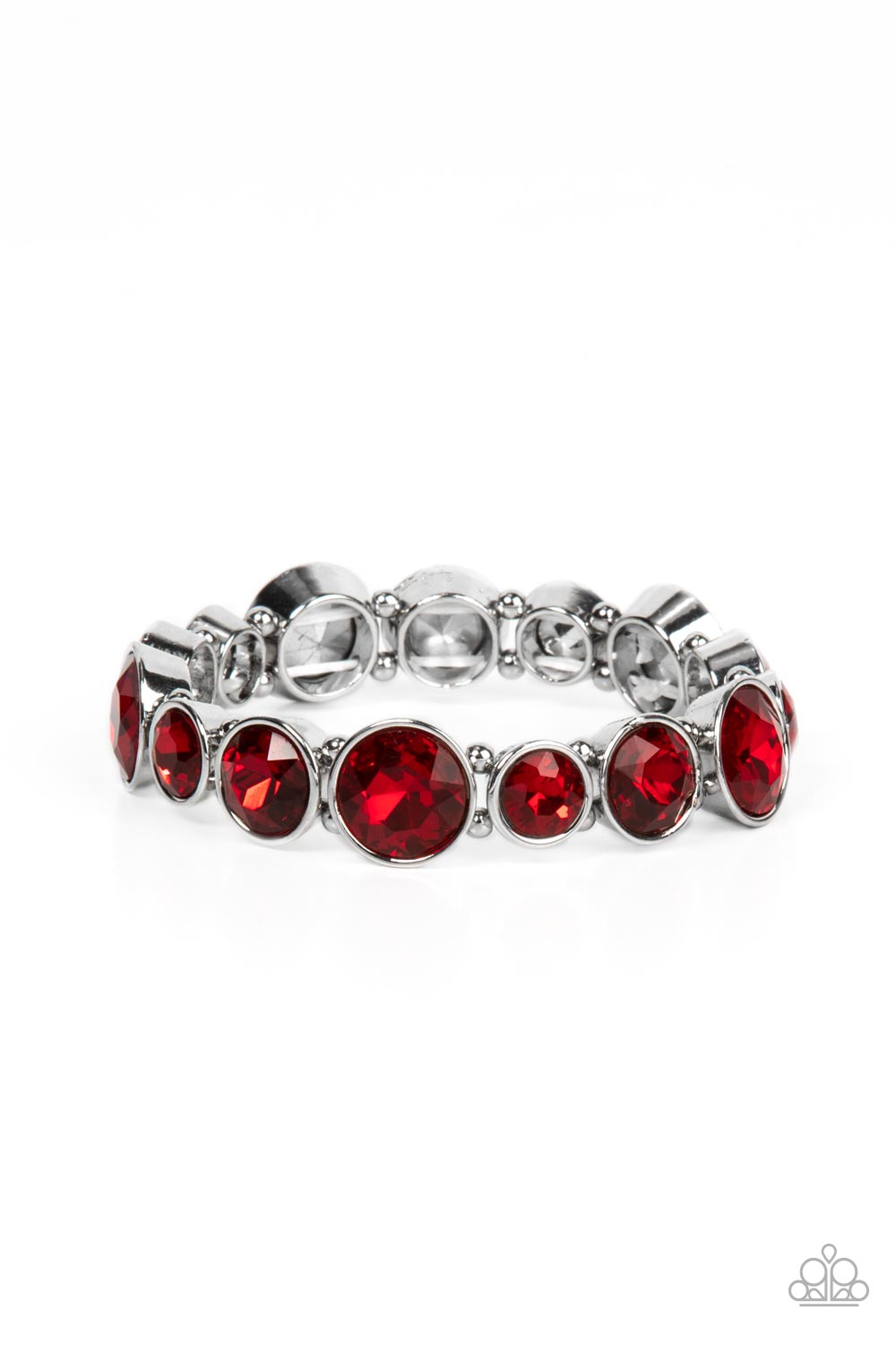 Paparazzi - Twinkling Tease - Red Bracelet